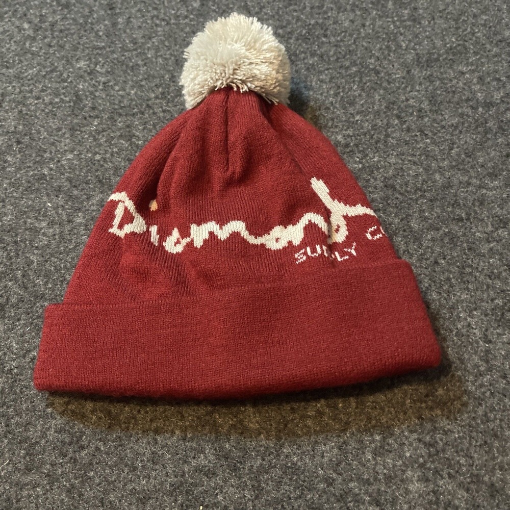 Diamond Supply Co. Beanie OG Script Logo with‎ Pom Pom